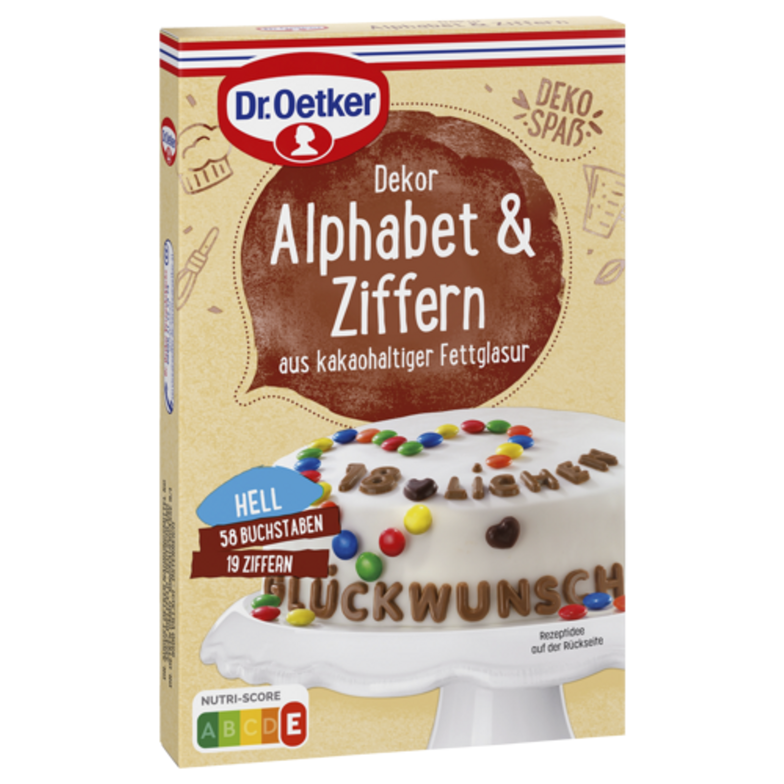Dr.Oetker Dekor Alphabet&Ziffern 58g