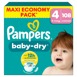 Pampers Baby Dry Windeln Maxi Pack 9-14kg Gr.4 108ST