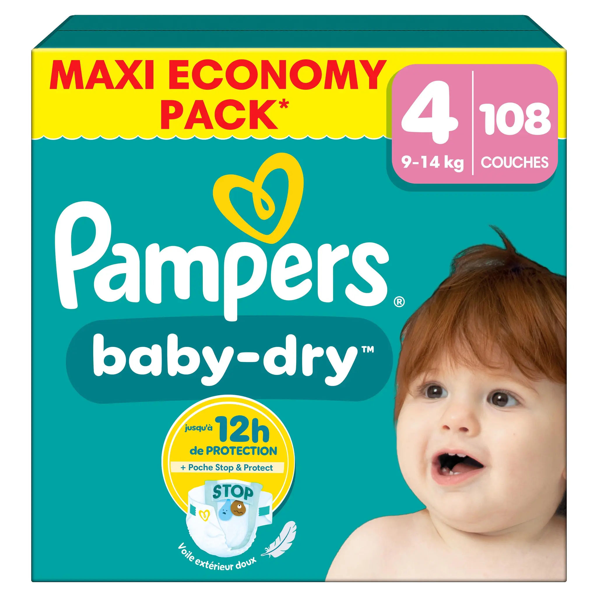 Pampers Baby Dry Windeln Maxi Pack 9-14kg Gr.4 108ST
