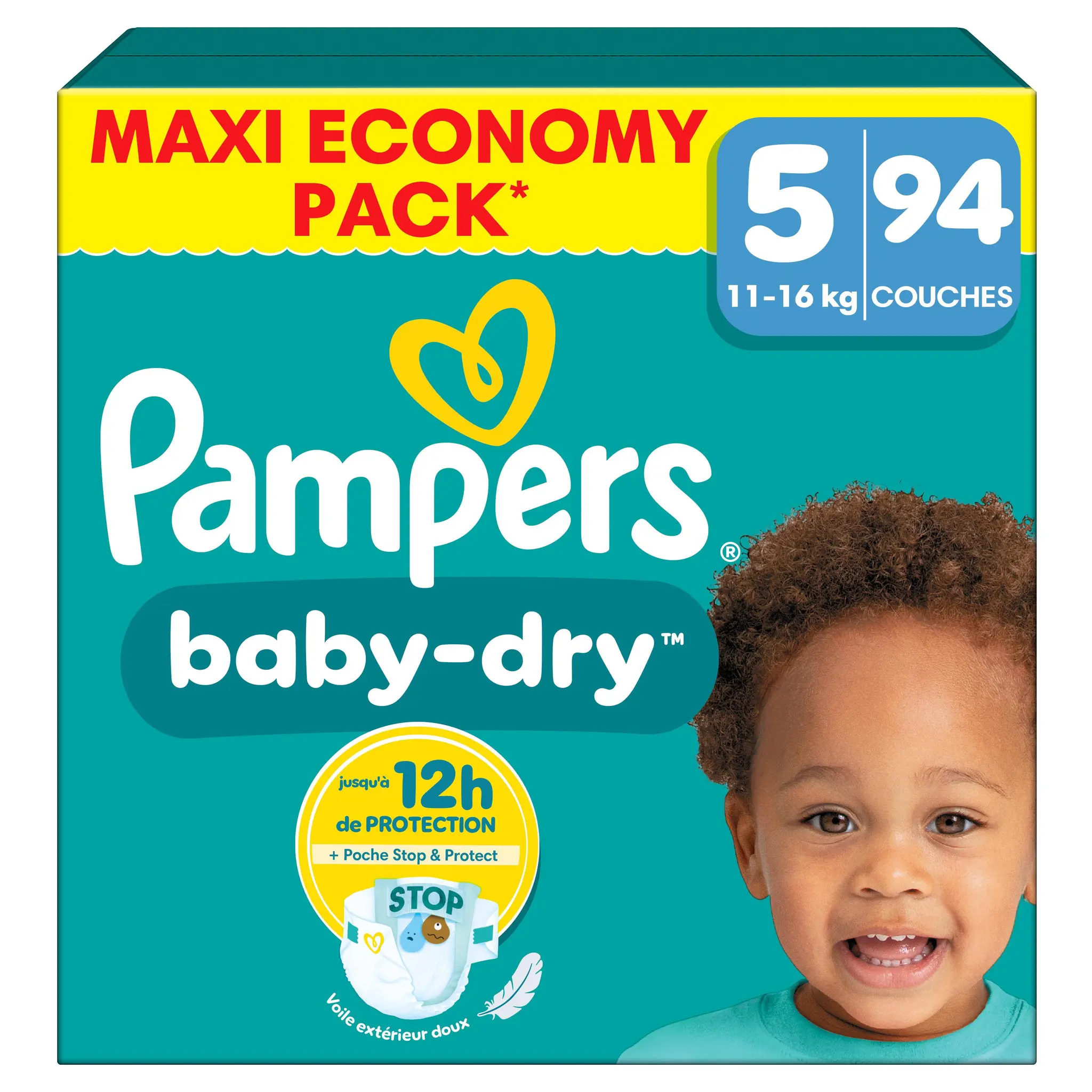 Pampers Baby Dry Windeln Junior Maxi Pack 11-16kg Gr.5 94ST