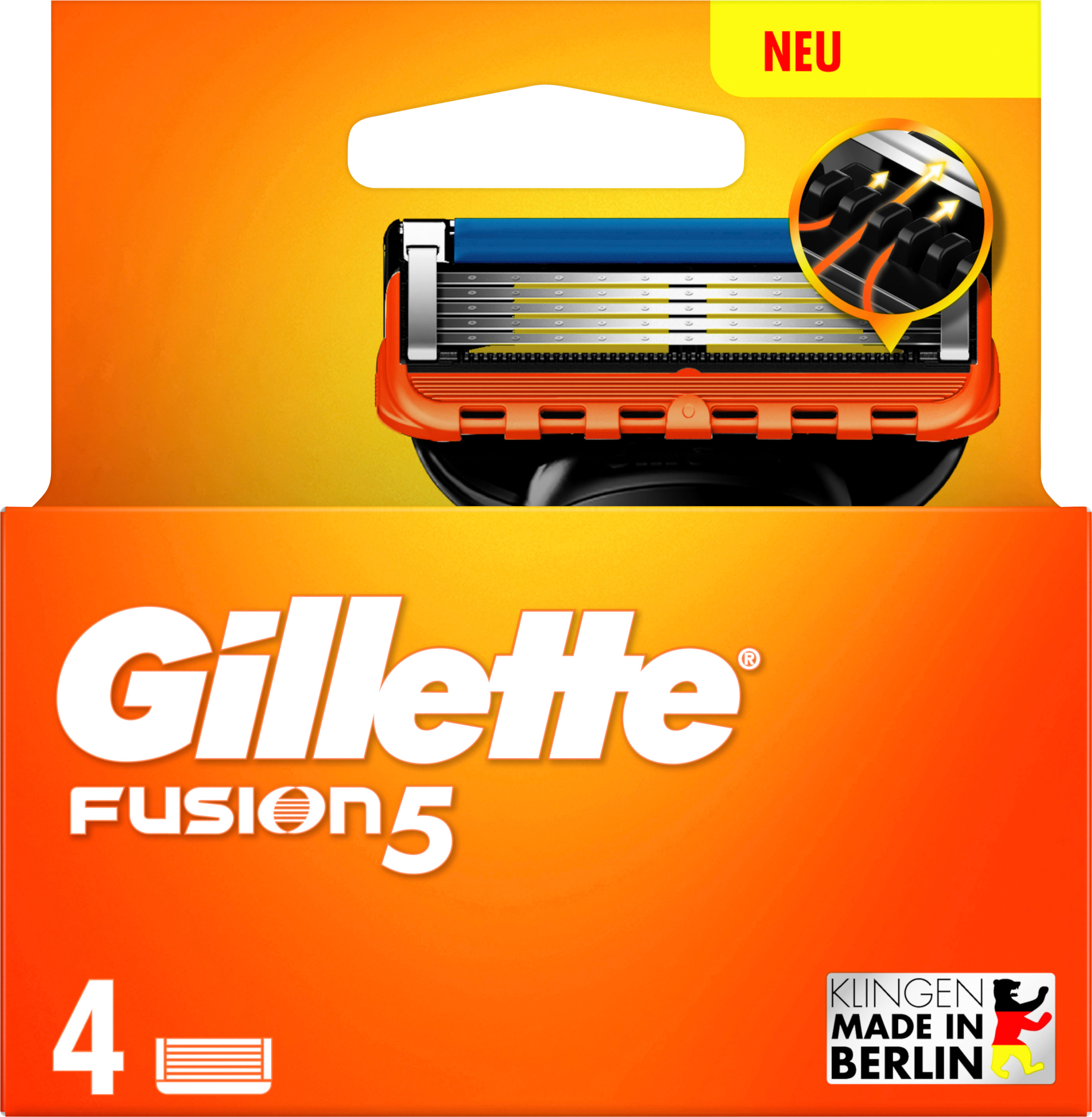 Gillette Klingen Fusion 5 System 4ST