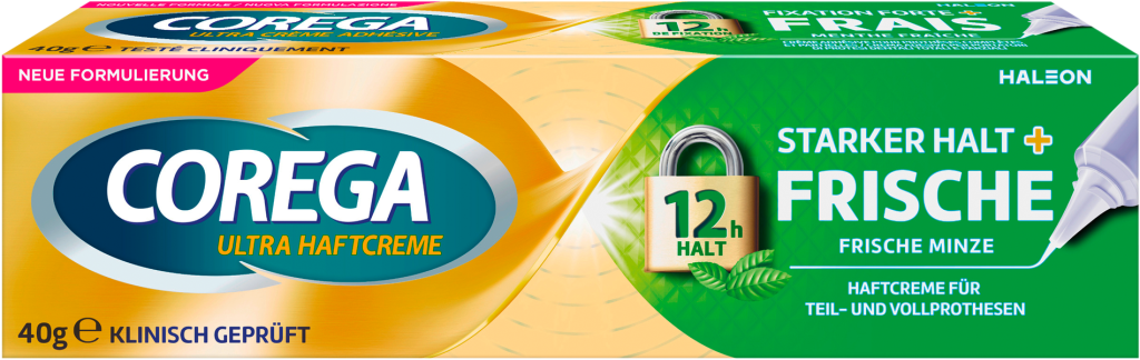 Corega Ultra Haftcreme Starket Halt+Frische 40g