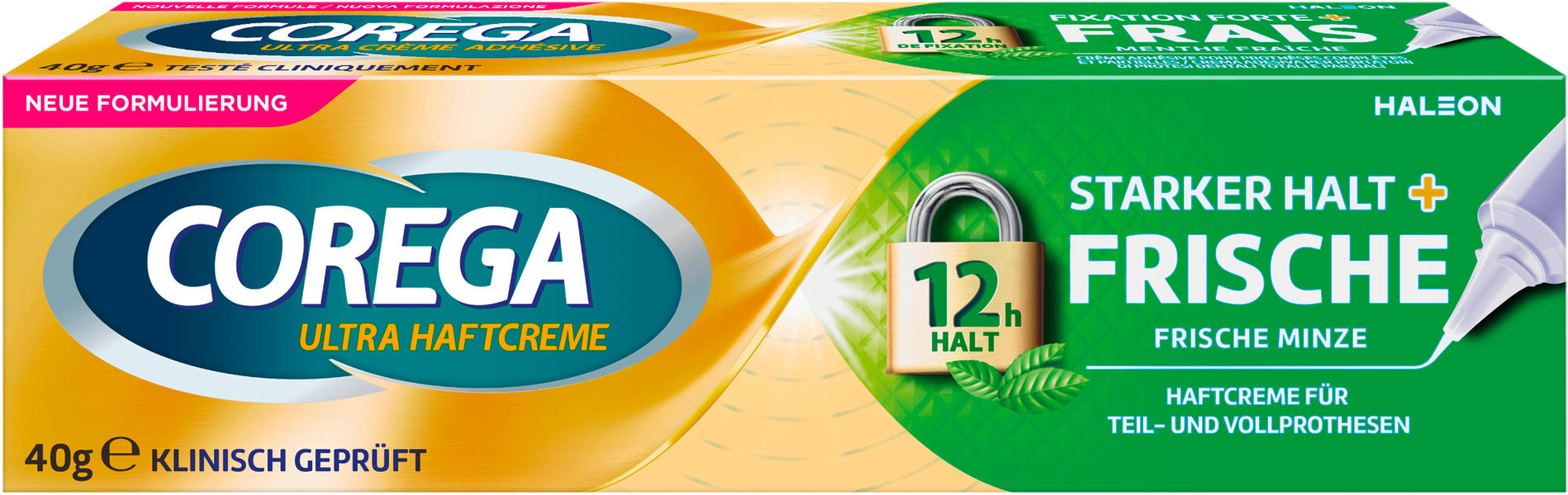 Corega Ultra Haftcreme Starket Halt+Frische 40g
