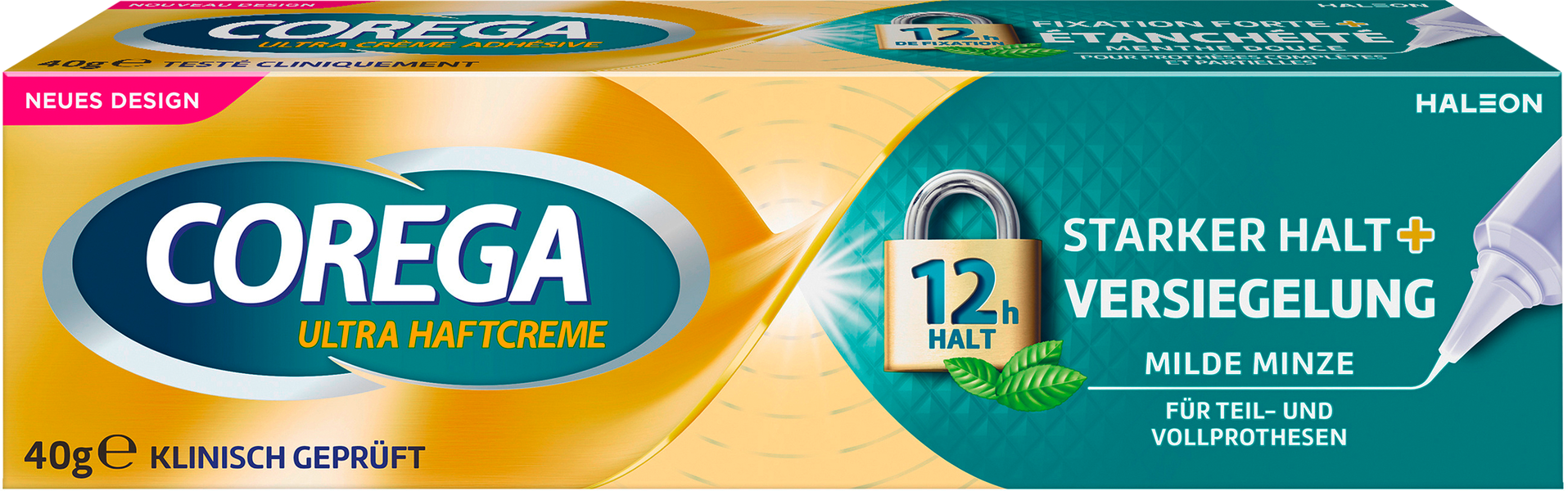 Corega Ultra Haftcreme Starker Halt+Versiegelung 40g
