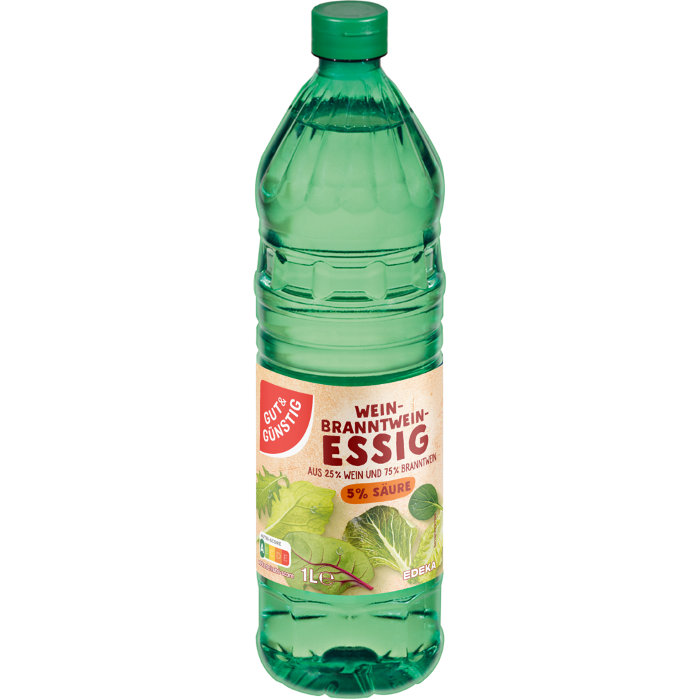 GUT&GÜNSTIG Wein-Branntweinessig 5% Säure 1l PET