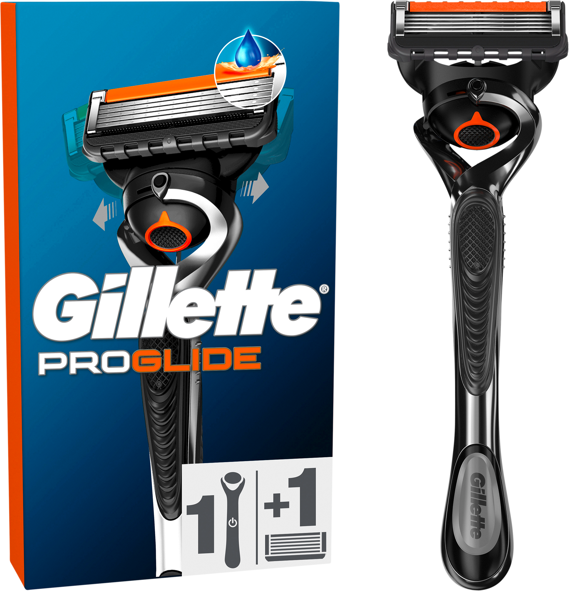 Gillette Rasierer Proglide Flexball Rasierapparat mit 1 Klinge