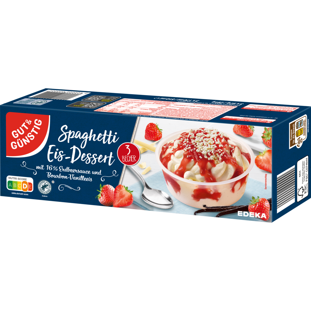 GUT&GÜNSTIG Spaghetti-Eis 3x170ml