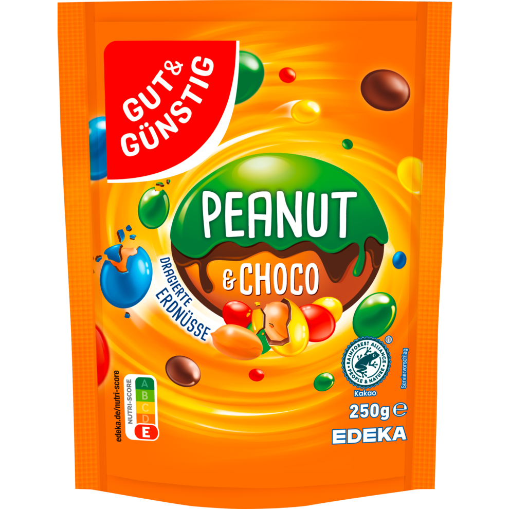 GUT&GÜNSTIG bunte dragierte Erdnüsse 250g