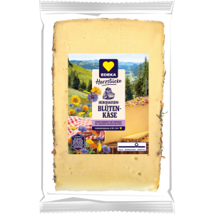 EDEKA Herzstücke Bergbauern Blütenkäsestück 50% 180g VLOG