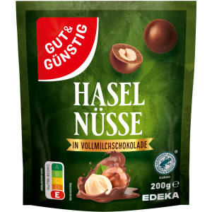 GUT&GÜNSTIG schokolierte Haselnüsse 200g