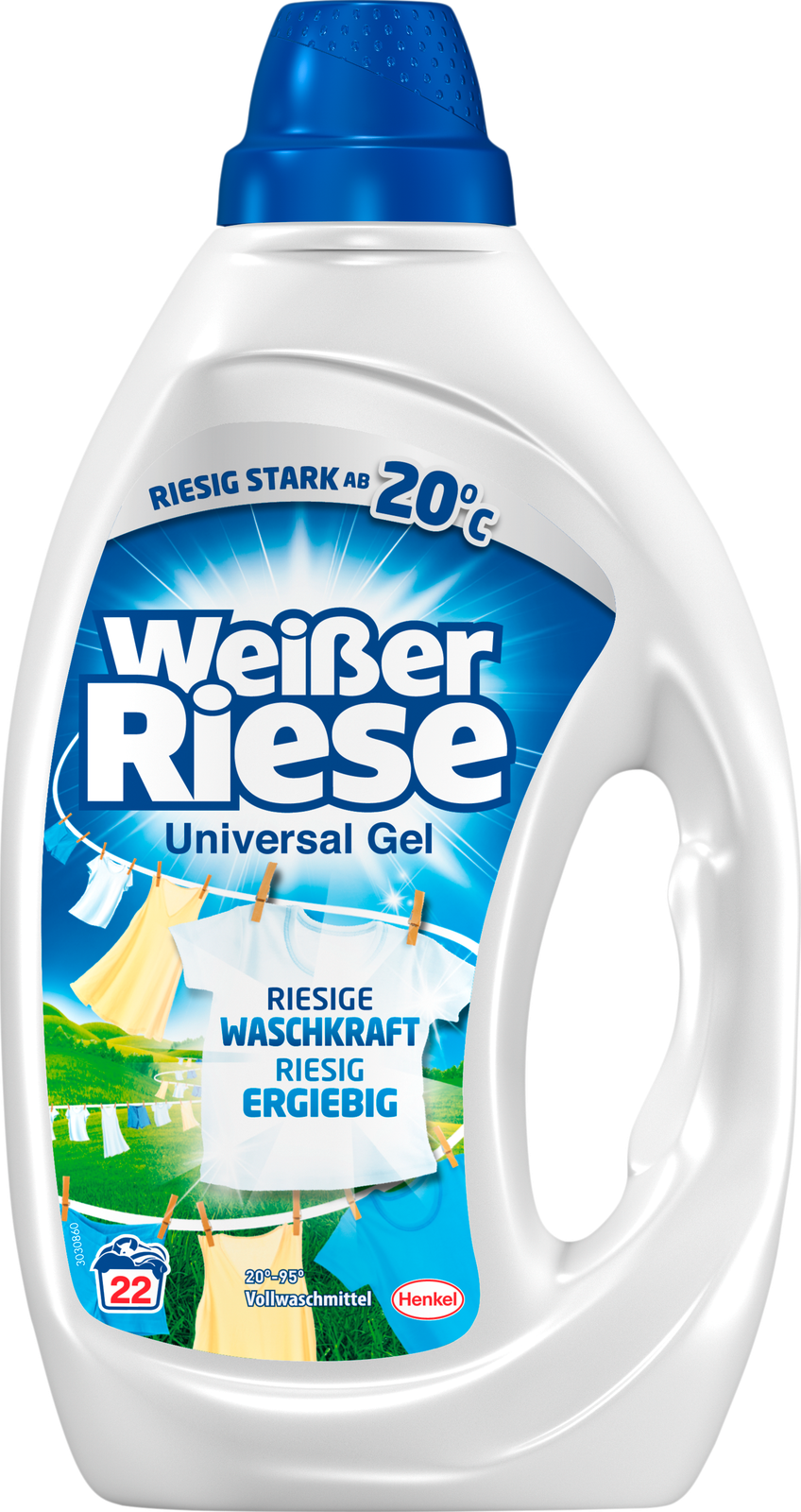 Weisser Riese Universalwaschmittel Gel 22WL 990ml