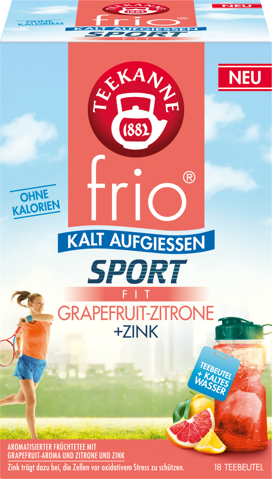 Teekanne Frio Sport Fit Grapefruit-Zitrone 18ST 45g