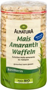 Bio Alnatura Mais-Amaranth Waffeln Rosmarin 115g