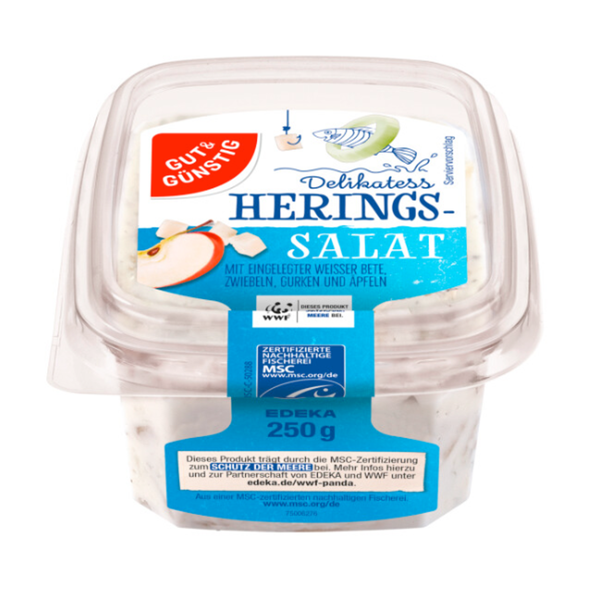 MSC GUT&GÜNSTIG Heringssalat weiß 250g
