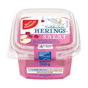 MSC GUT&GÜNSTIG Heringssalat rot 250g