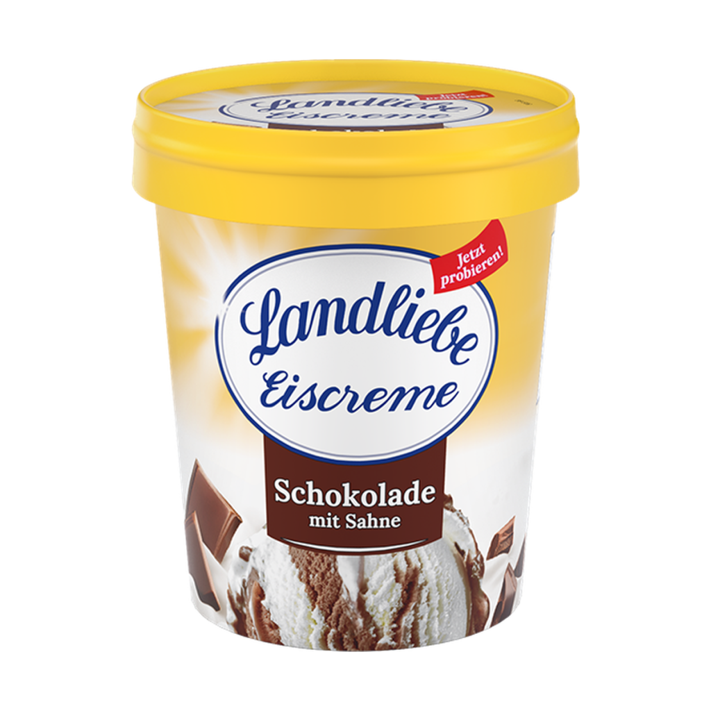 Landliebe Schokoladen-Eis mit Sahne 467ml