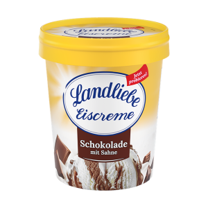 Landliebe Schokoladen-Eis mit Sahne 467ml