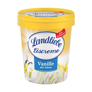 Landliebe Vanille-Eis mit Sahne 467ml