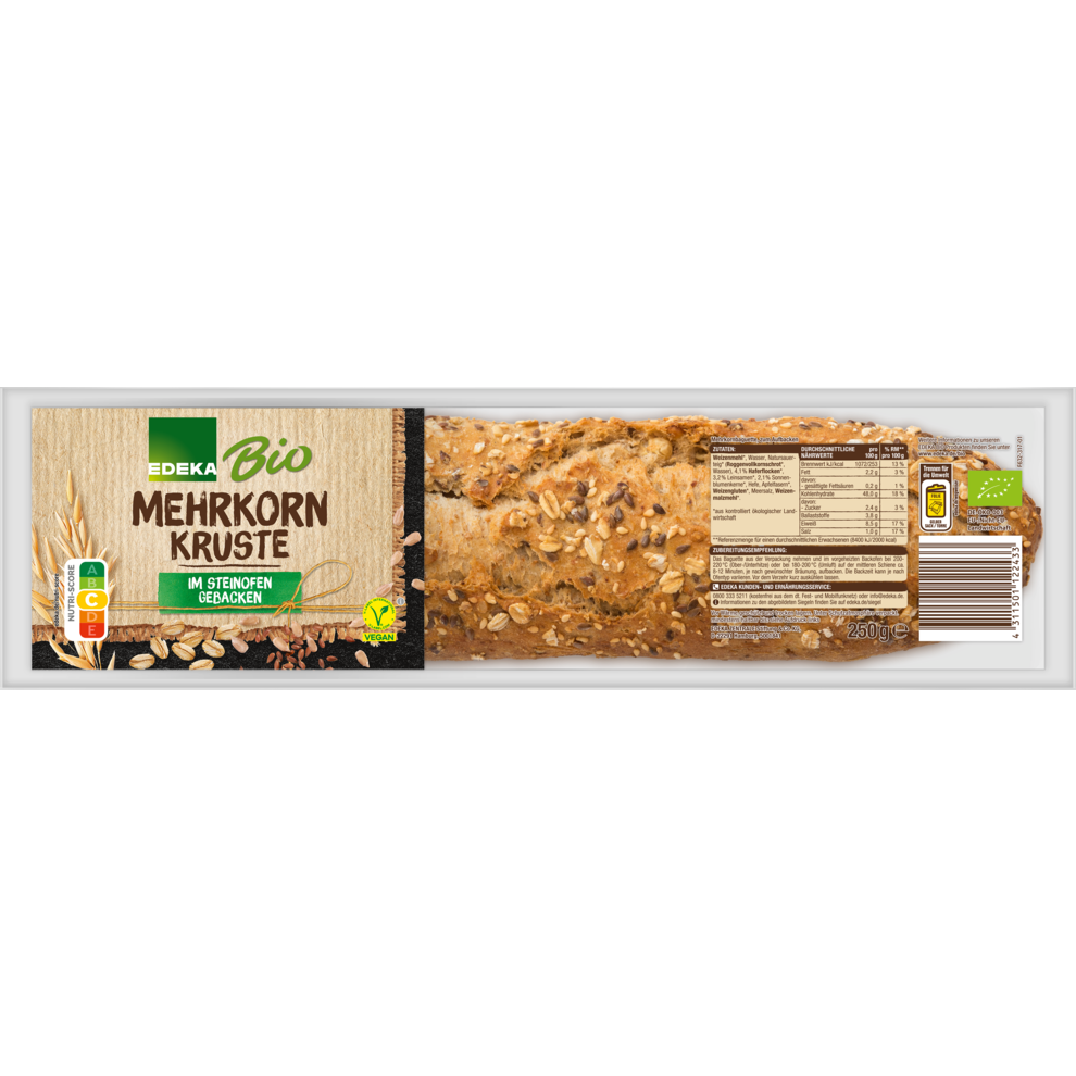 Bio EDEKA Steinofenbaguette Kernig 250g