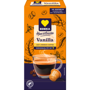 EDEKA Herzstücke Kaffeekapseln Neskom Vanille 50g