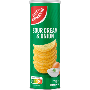 GUT&GÜNSTIG Stapelchips Sour Cream&Onion 175g