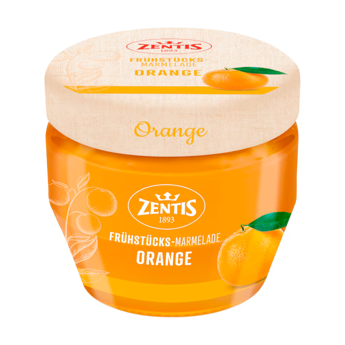 Zentis Frühstücks-Marmelade Orange 230g