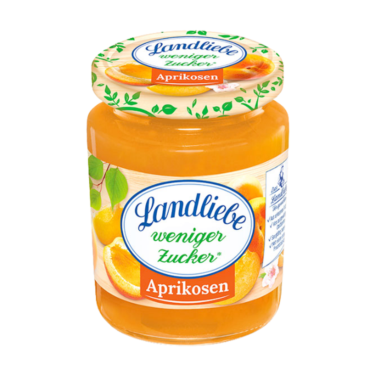 Landliebe Фруктовая намазка меньше сахар персик 180g