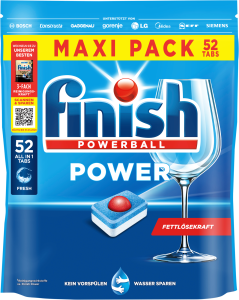 Finish Power Maxipack Fresh 52Tabs 832g