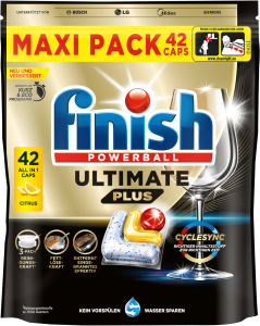 Finish Ultimate Plus Maxipack Citrus 42Caps 512g