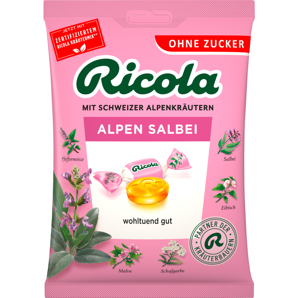 Ricola Alpen Salbei ohne Zucker 75g