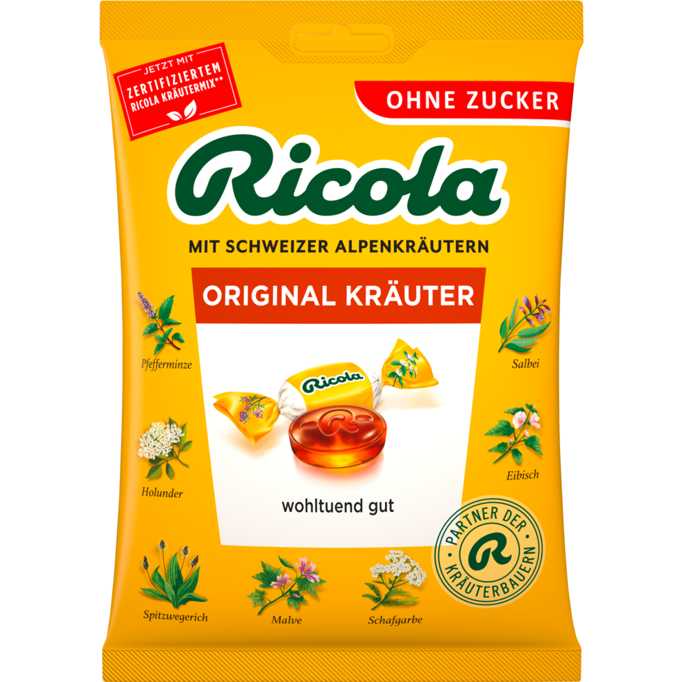 Ricola Original Kräuter ohne Zucker 75g