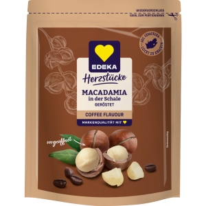 EDEKA Herzstücke Macadamia in der Schale geröstet Coffee 200g