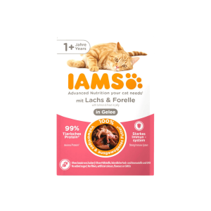 Iams Advanced Nutrition Katze Lachs & Forelle Gelee ab 1 Jahr 85g