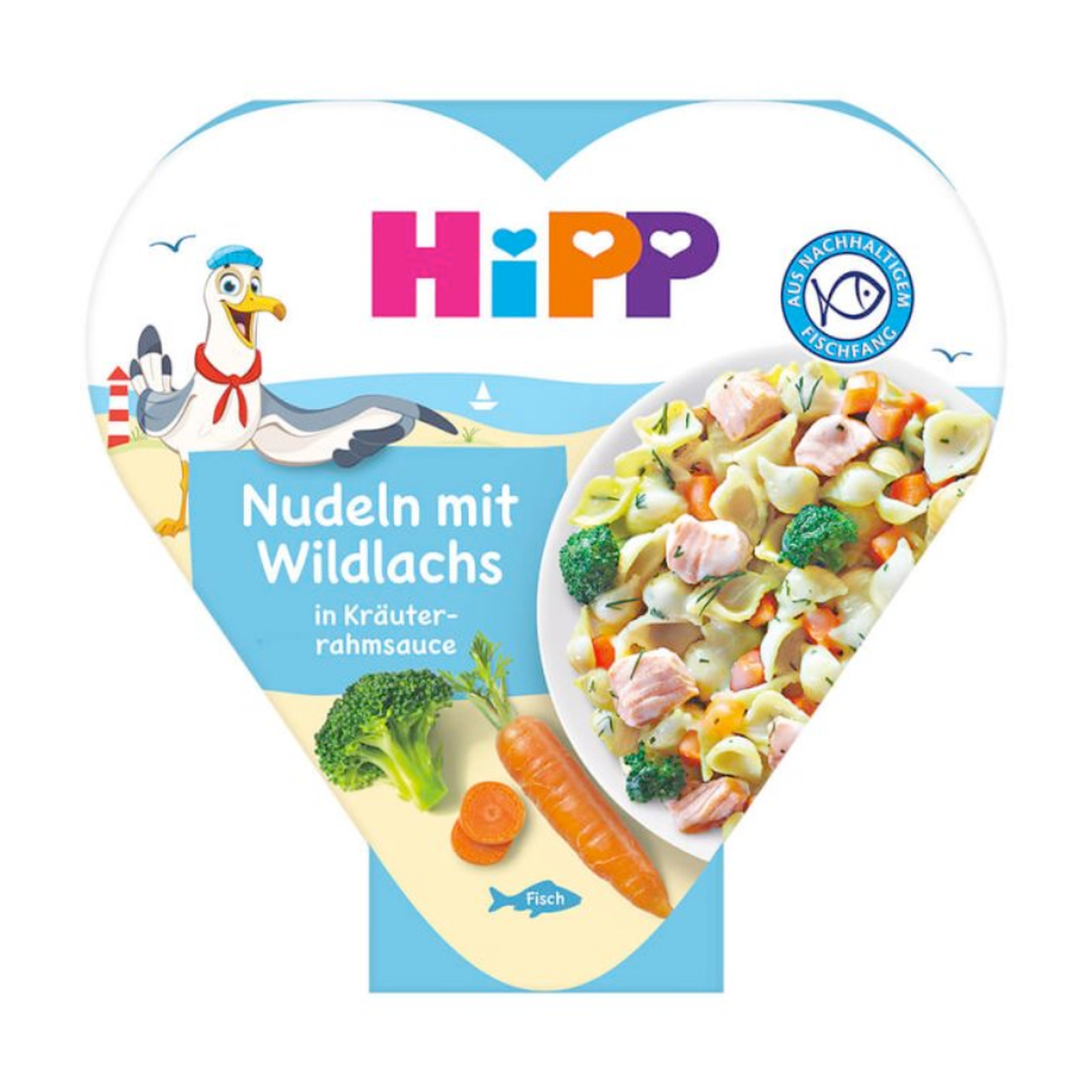 Hipp Nudeln mit Wildlachs in Kräuterrahmsauce 250g