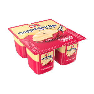 Müller Doppeldecker Himbeer & Vanillasosse 4x125g