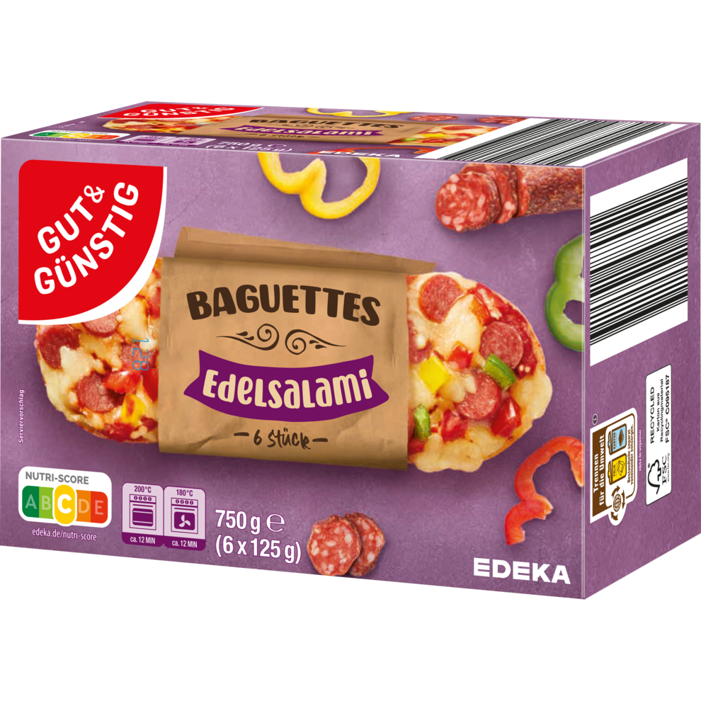 GUT&GÜNSTIG Baguettes Salami 750g