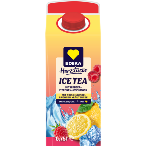 EDEKA Herzstücke Premium Eistee Zitrone-Himbeere 0,75l