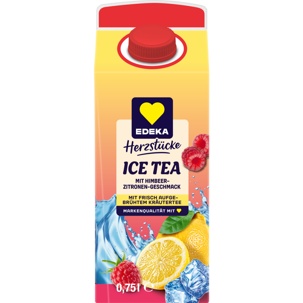 EDEKA Herzstücke Premium Eistee Zitrone-Himbeere 0,75l