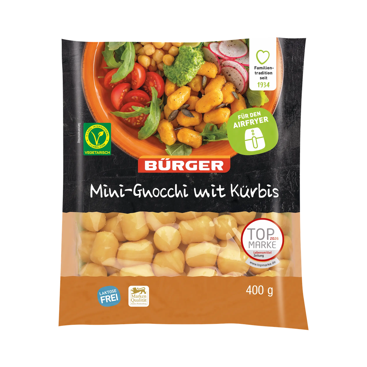 Bürger Mini-Gnocchi mit Kürbis 400g