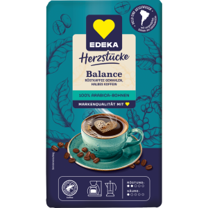 EDEKA Herzstücke Balance Röstkaffee gemahlen 500g
