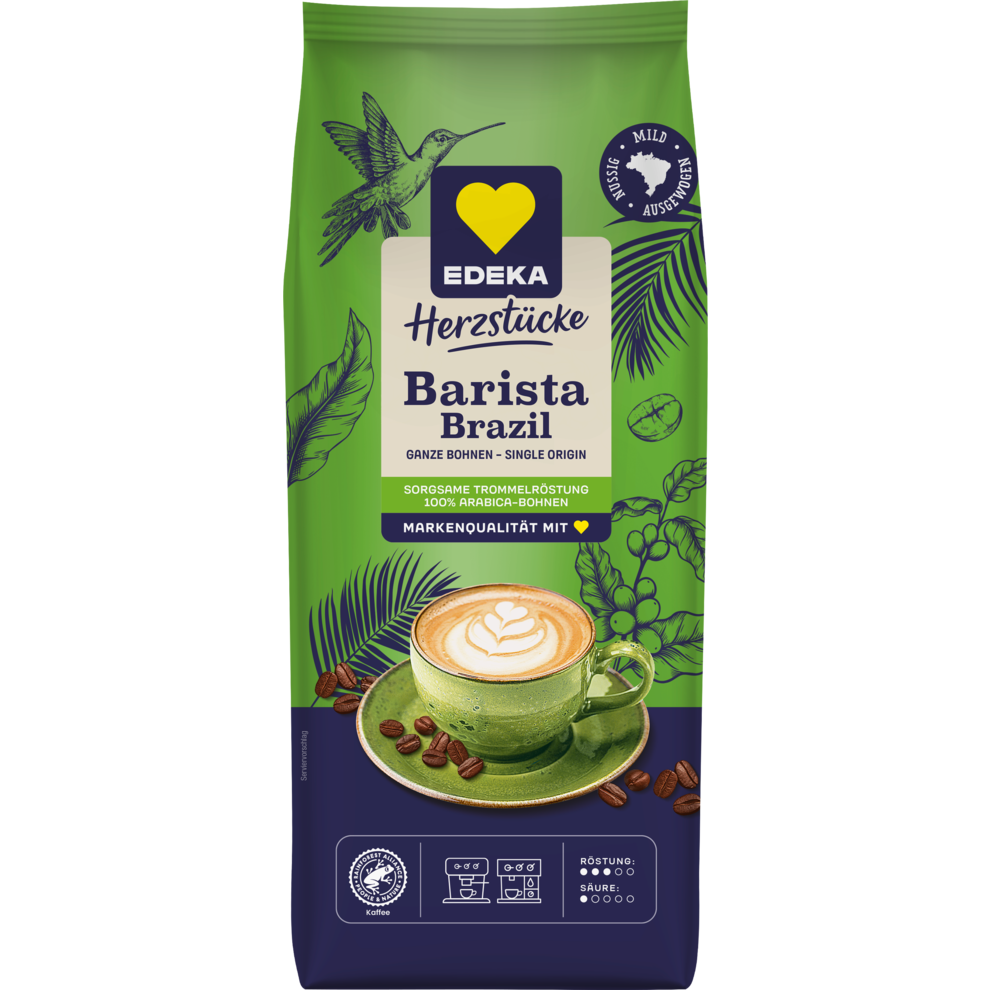 EDEKA Herzstücke Brasilien Kaffee Ganze Bohne 1kg