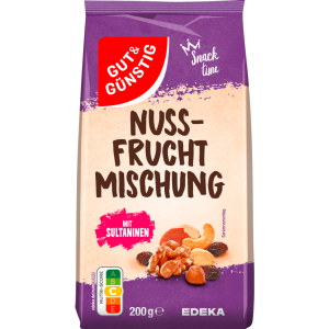 GUT&GÜNSTIG Nuss-Frucht-Mischung 200g