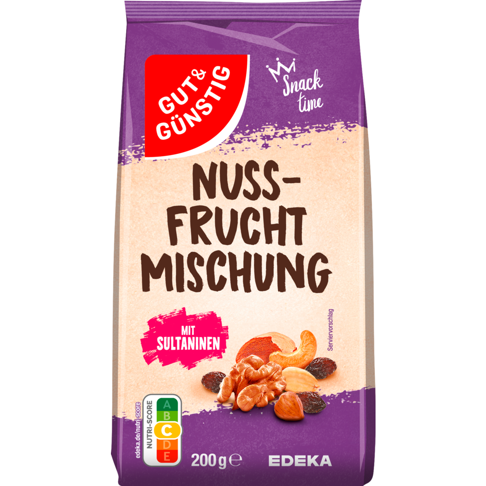 GUT&GÜNSTIG Nuss-Frucht-Mischung 200g