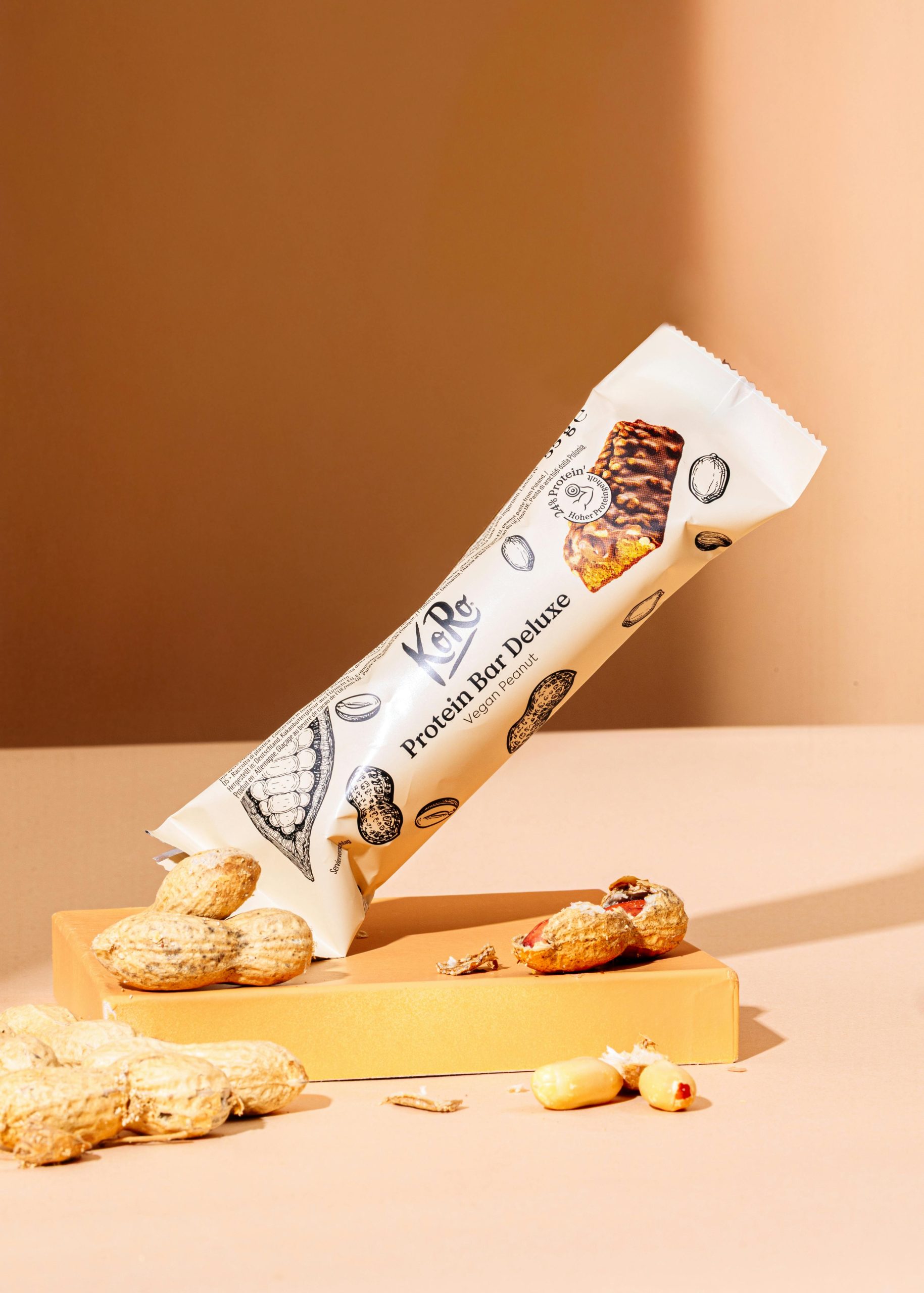 Koro Protein Bar Deluxe Vegan Peanut 55g