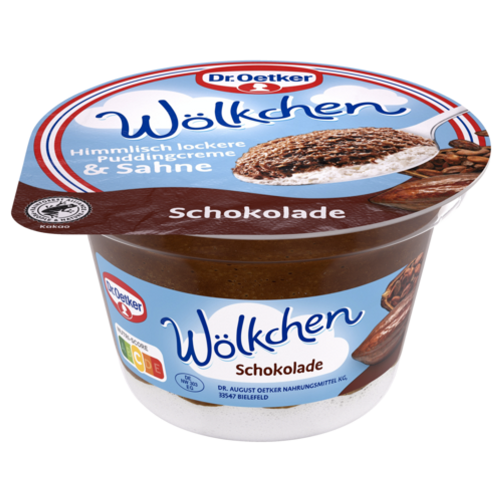 Dr.Oetker Wölkchen Schokolade 125g
