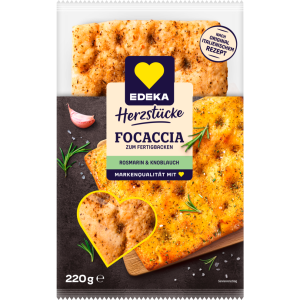 EDEKA Herzstücke Focaccia Rosmarin Knoblauch 220g
