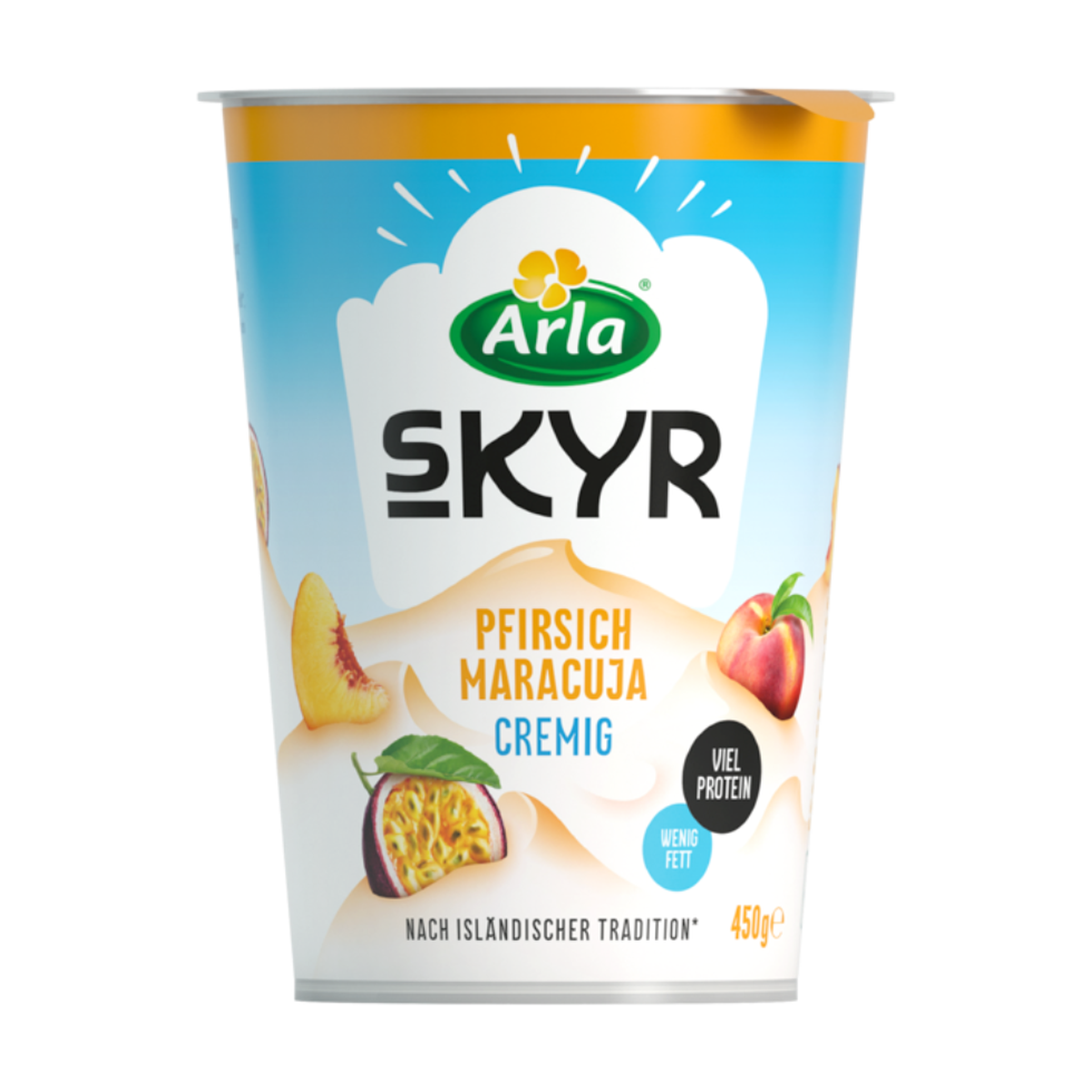 Arla Skyr Pfirsisch Maracuja 0,2% 450g
