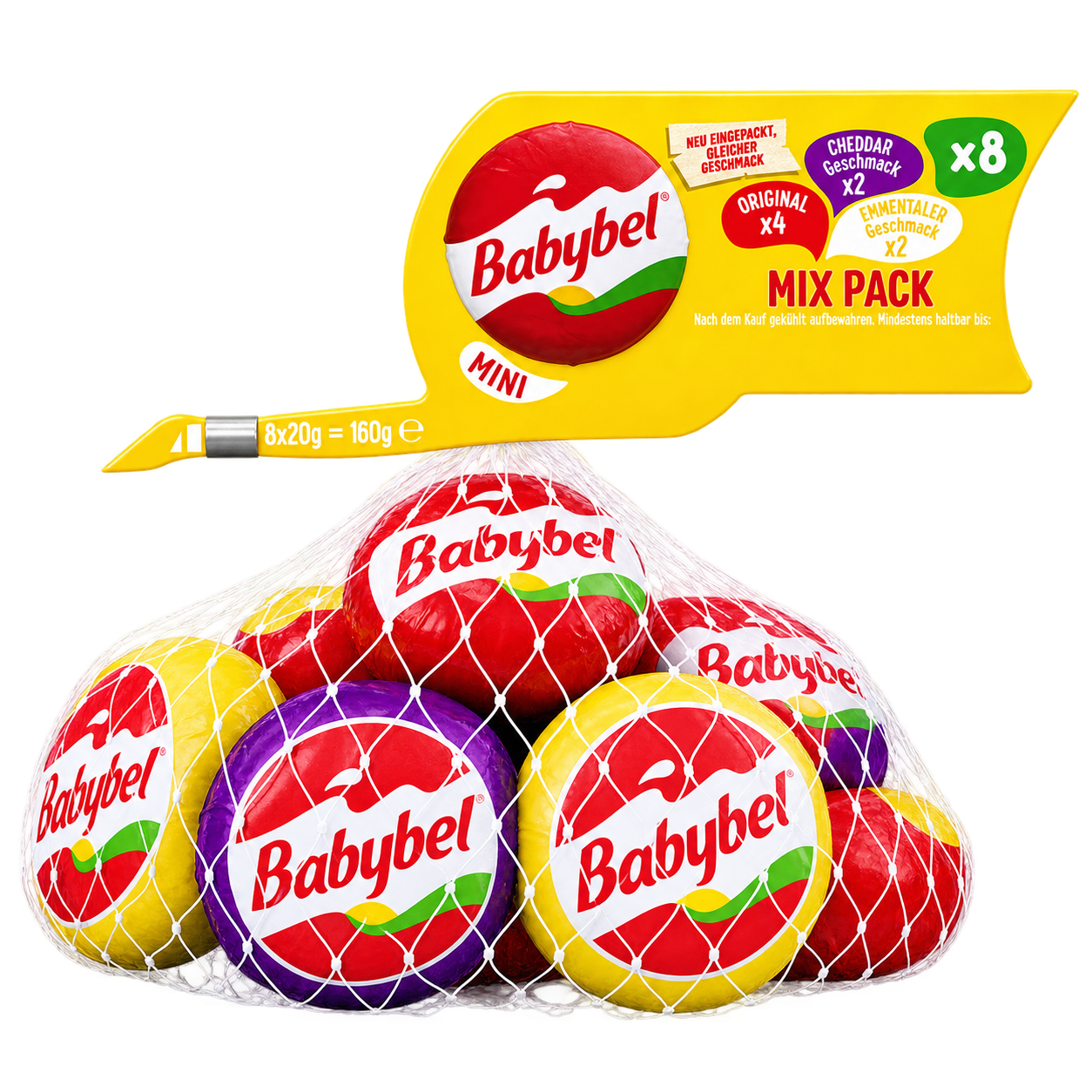 Babybel Mini Mix Pack 45% 8x20g