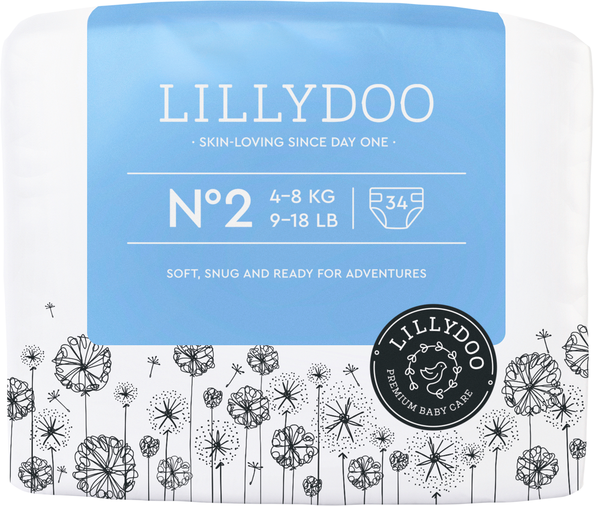 Lillydoo Windeln 4-8 kg Gr.2 34ST