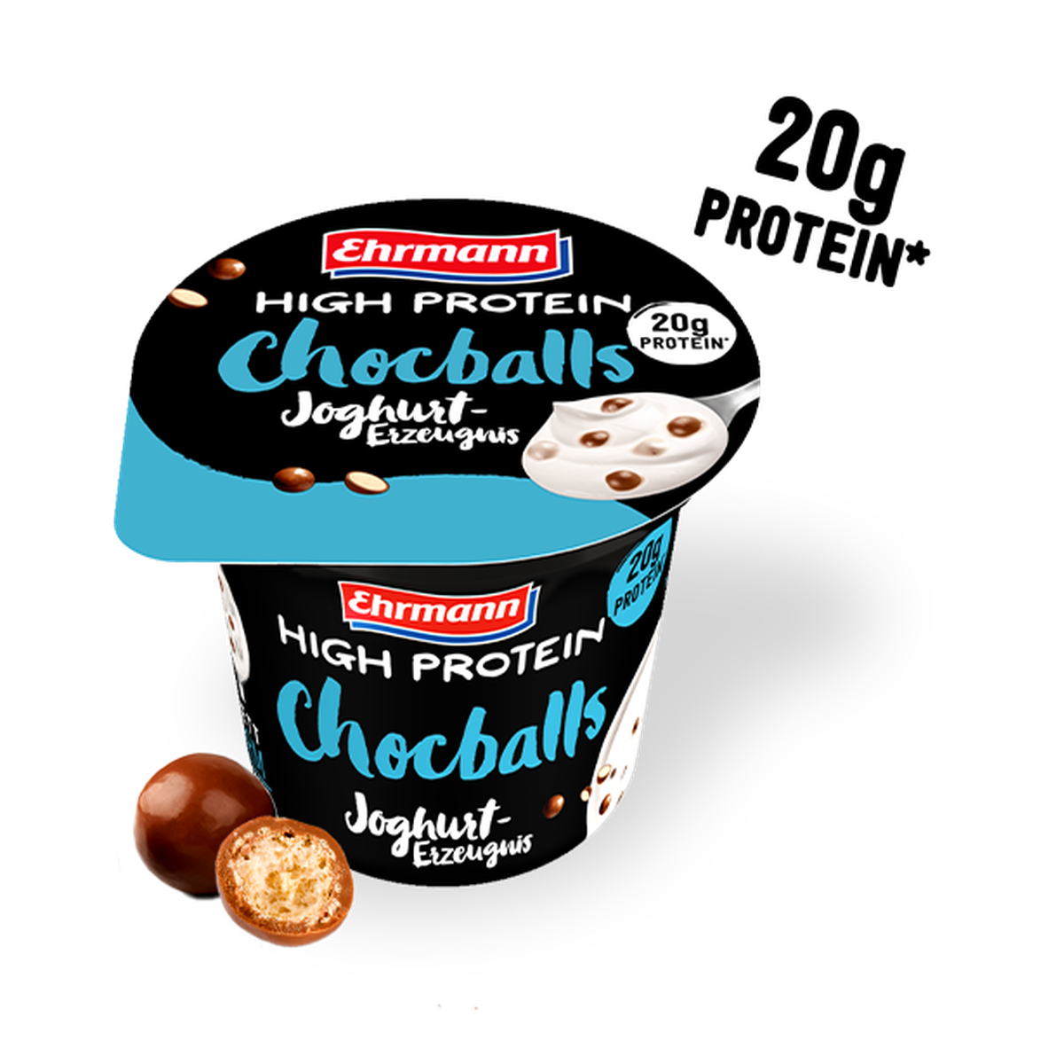 Ehrmann High Protein Joghurt Chocballs Classic 200g